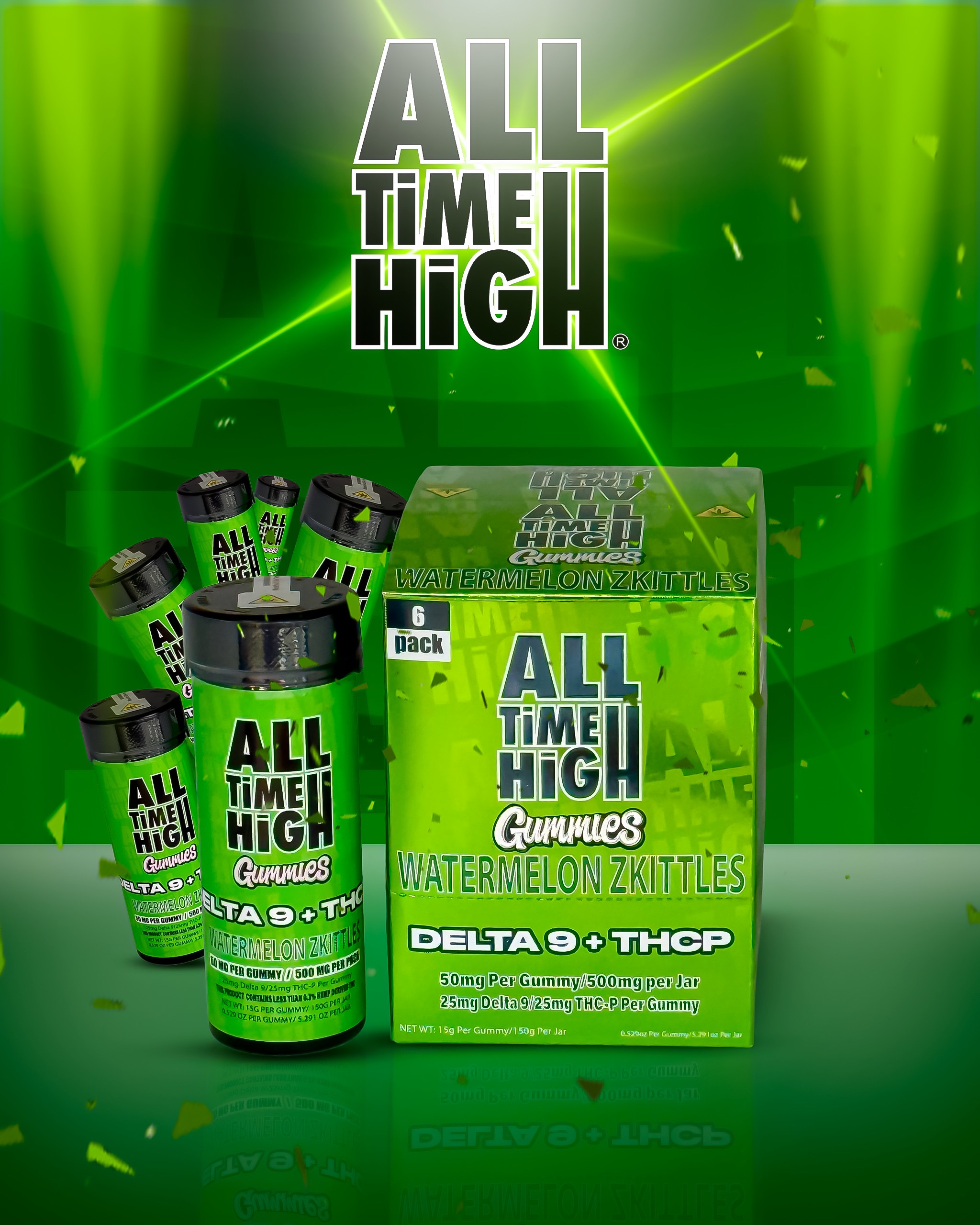 All Time High THC-P x Delta 9 (6Pack) -Item # 2025